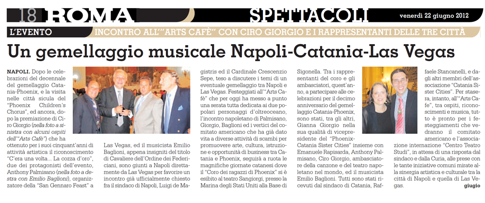 22 giugno 2012 Arts Cafe